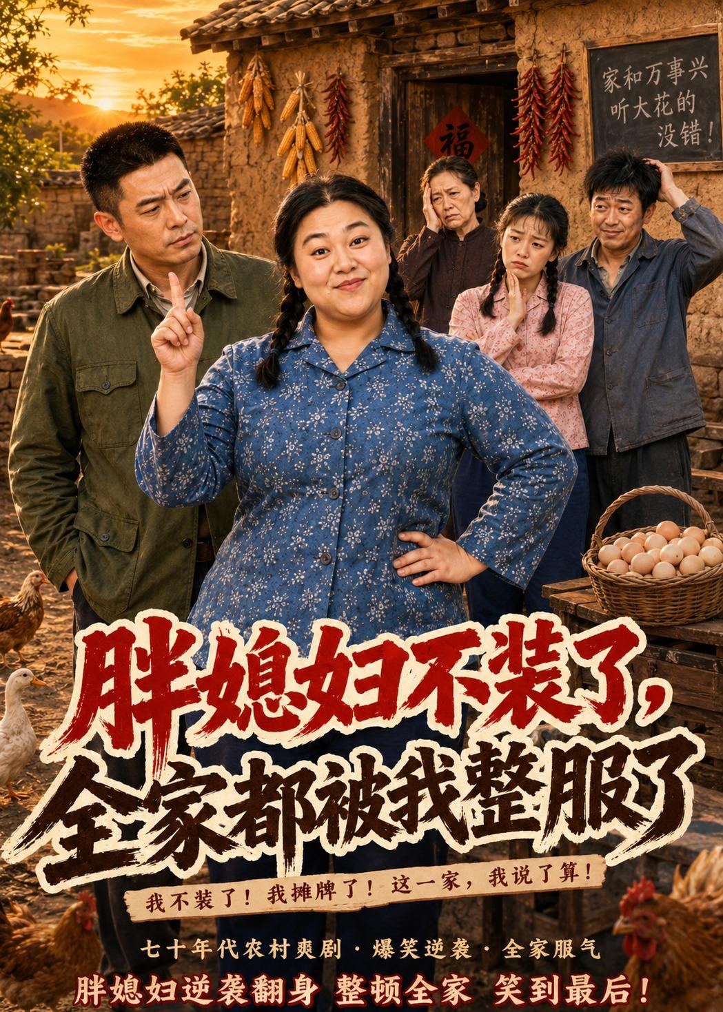 胖媳妇不装了，全家都被我整服了